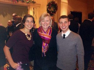 Left to right are Kelsey  Maguire, Assistant Professor and Director of the College of Health Sciences Simulation Beth Hallmark and Patrick Haltom at the March of Dimes event.