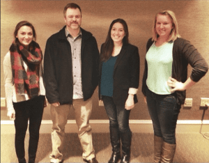 Bear House Writer Management members with Warner/Chappell EVP, Ben Vaughn, at a meeting this past November.