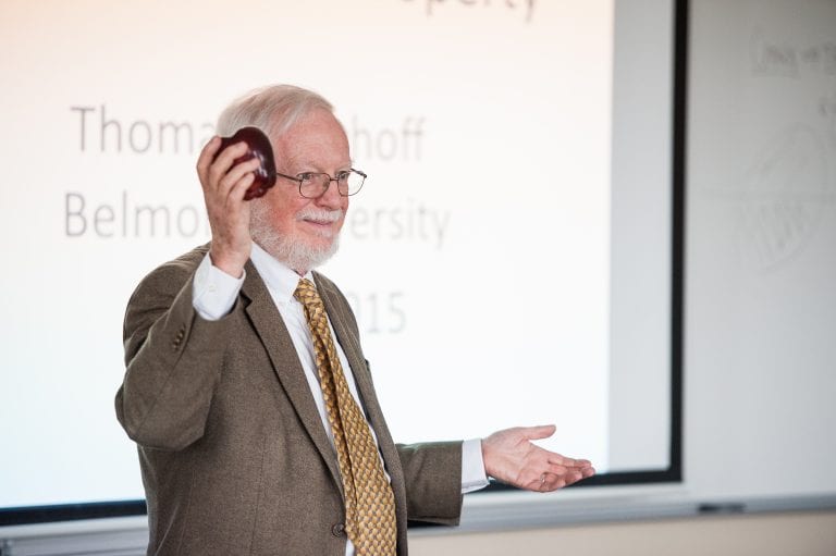 Mathematician Banchoff Discusses the Fourth Dimension During Campus Presentation