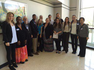 (L to R) Krista Beebe, Dr. Jones, Dr. Yandell, Justin Lang, Leah Rose, Dr. Bailey, Stephanie Cooper, Dr. Giordano, Julisa Nunez, Brittany Redd, Alexandria Gumucio, Heather Dudley and Dr. Shen-Miller.