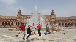 Students in Seville, Spain