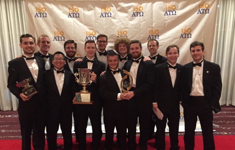Belmont’s Alpha Tau Omega Chapter Accepts Highest National Award