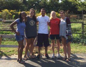 (L to R Bariangela Segovia, Gabi Gumucio, Mohamed Darwish, Savannah Weeks and Morgan Bailey)