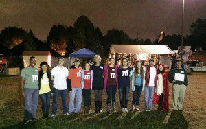 (L to R: Leon Foster, Dr. Maria Neophytou, Michael Kranzlein, Jackson Streeter, Savannah Halliday, Alyssa Schaub, Allison Hardee, Kailee Gerzema, Sarah Heacock, Kaleb Cook, Isabella Putman, and Dr. Hooper)