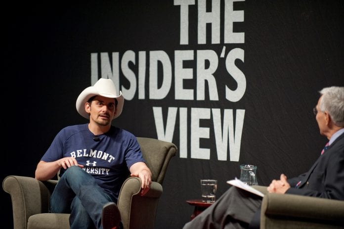 Brad Paisley speaking on campus in 2010
