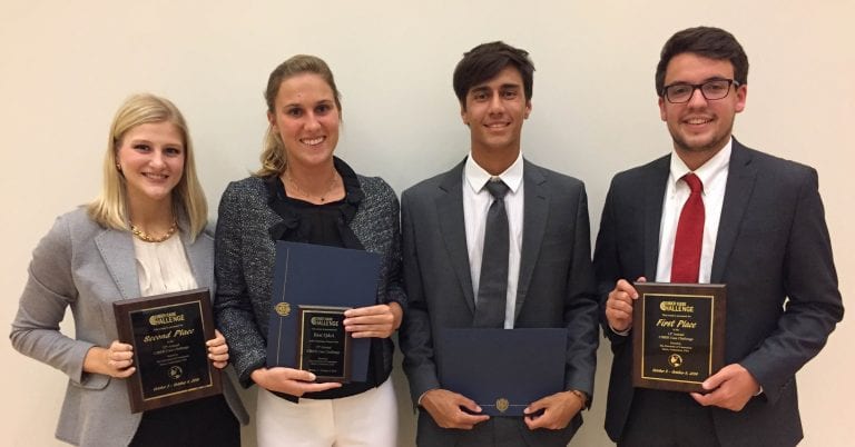 Business Students Take Home Awards at CIBER International Case Competition