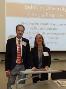 Thorndike and Pethel of Belmont's Honors Program