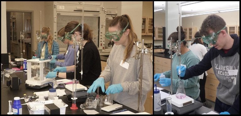 Chemistry & Physics Department Hosts Workshops for High School AP Chemistry Students