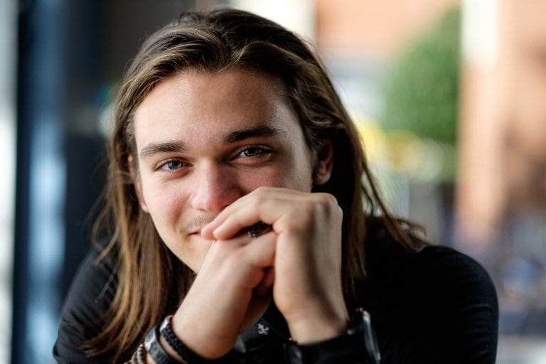 Kearney, E. S. Rose Scholar, Volunteers at W. O. Smith Music School