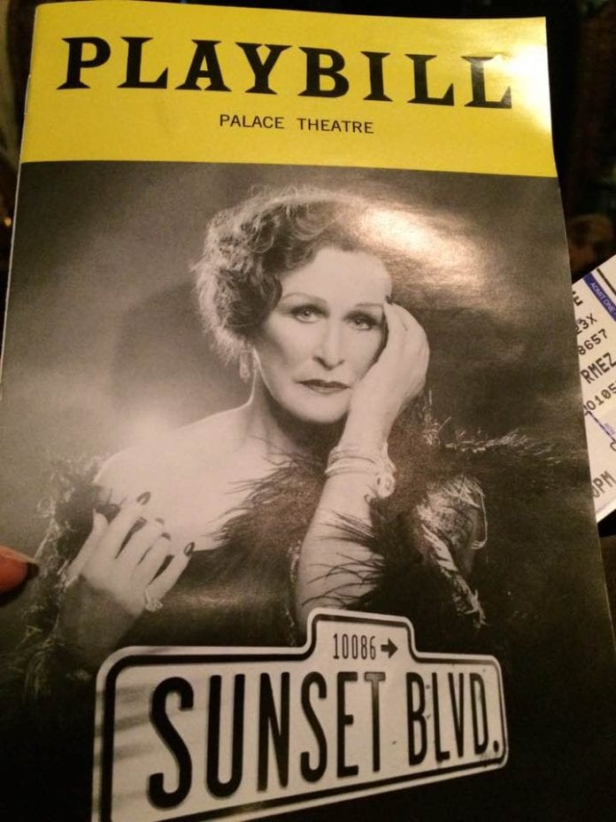 The Playbill Cover for Sunset Boulevard