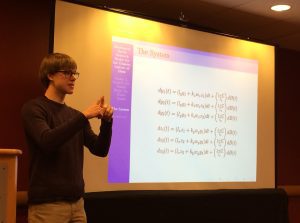 A student presents at MAA, a mathematics conference. 