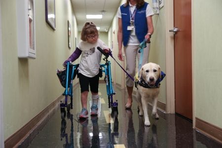 One of Layla's many walks throughout the facility.