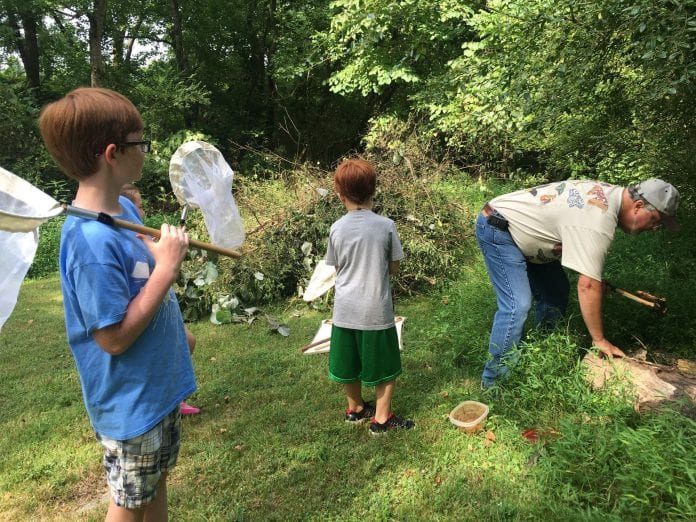 Students participate in Bug Camp at the Sam Davis Home