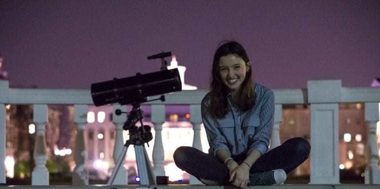 Amateur Astronomer Sets Sights Sky High