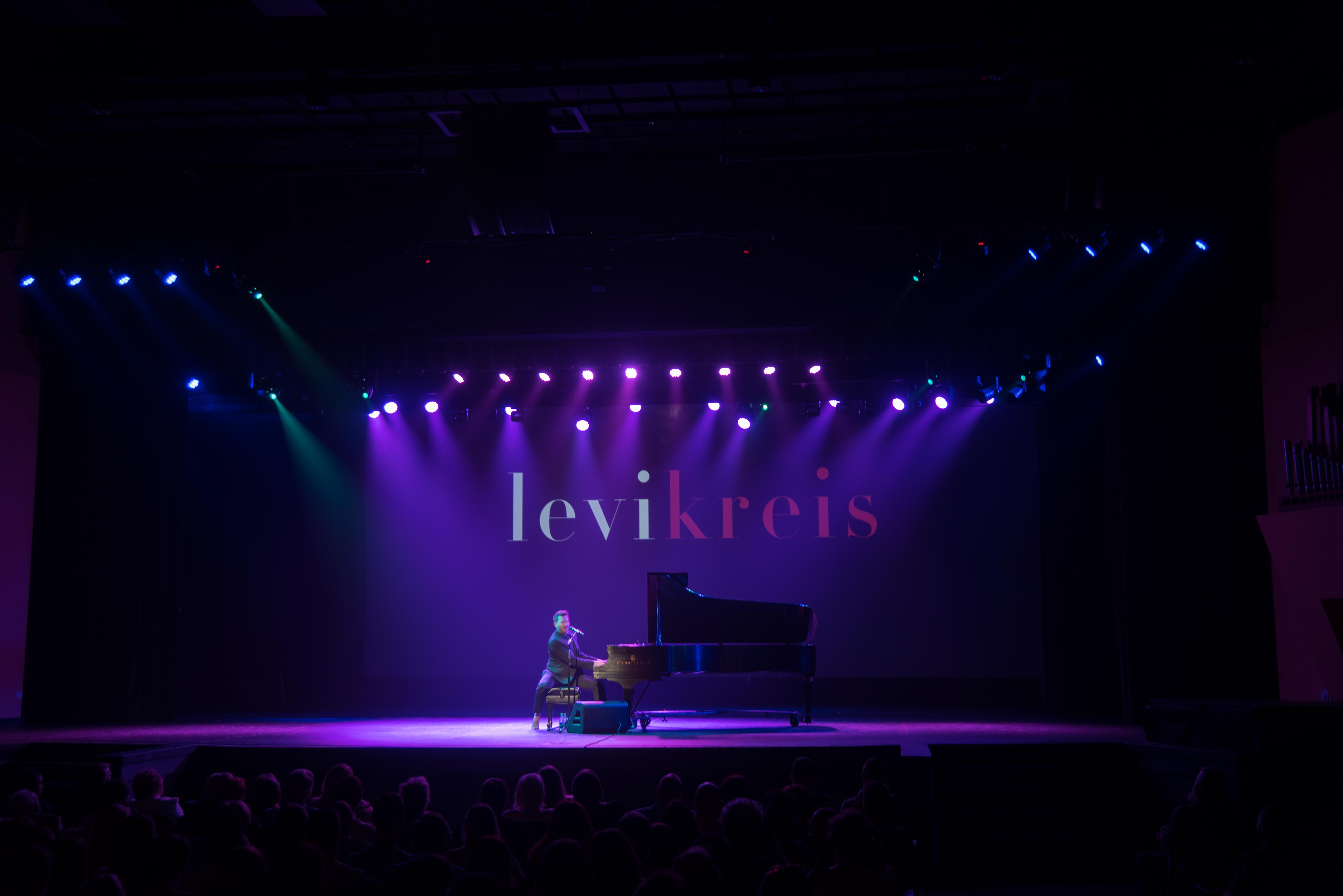 Levi Kreis preforms in the Massey Performing Arts Center
