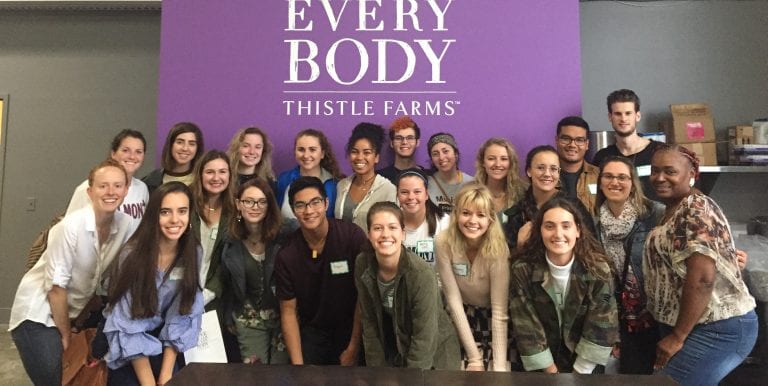 Global Leadership Studies Class Visits Thistle Farms