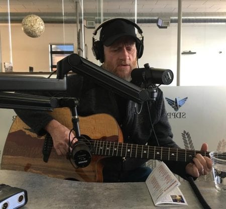 James Elliott in the SDPB studio. Photo by Lee Strubinger