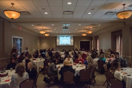 The room was full for the luncheon!