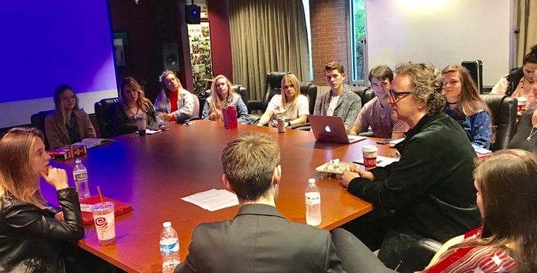 Wells Visits Songwriting Class as Guest Speaker