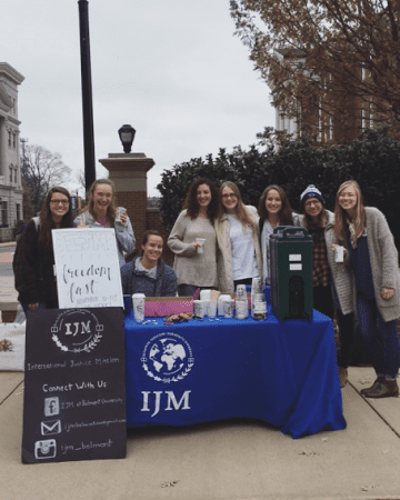 Student participate in the IJM Freedom Fest