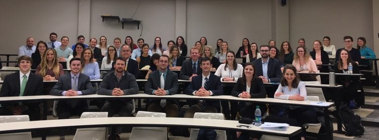 DPT Students in a classroom