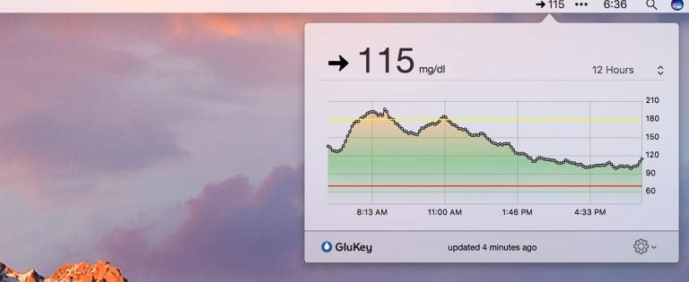 Pierce Develops GluKey, Desktop Glucose Display App