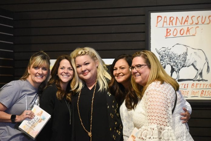 Melissa Radke does a booking signing event at Parnassus Books near Belmont University in Nashville, Tennessee, August 2, 2018. Radke is a Belmont Grad.