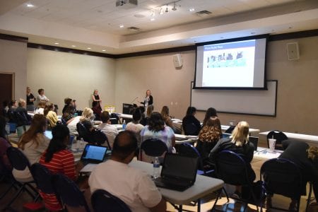 Jenny Dudzinski, of the Tennessee Department of Health, speaks as Belmont and Tennessee Department of Health team up to offer two Public Health Nurse Residencies at Belmont University