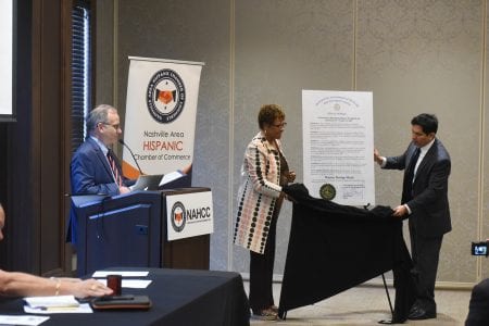 Mayor Briley speaks as official proclamation is unveiled