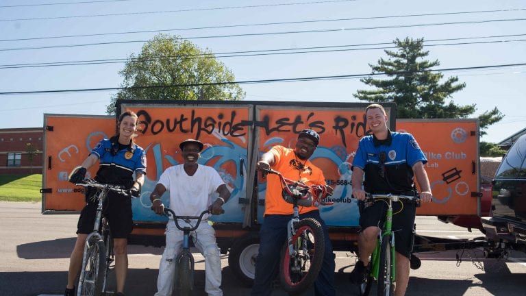 Belmont Campus Security Donates Bikes to Edgehill Bike Club