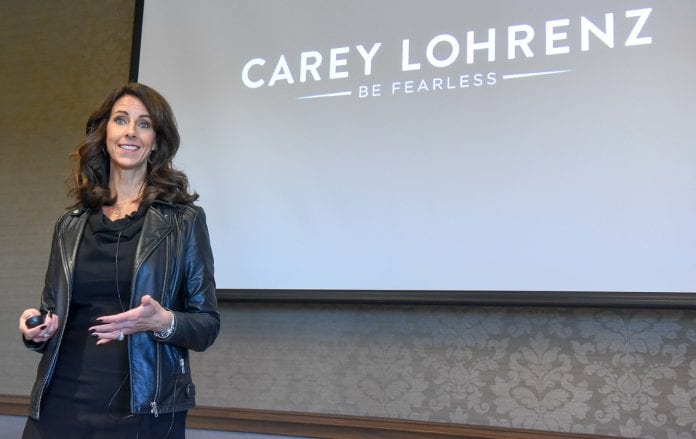 Carey Lohrenz at Belmont University in Nashville, Tennessee, October 24, 2018.