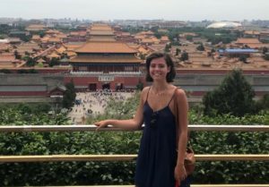 Student Sophie Reichert in China