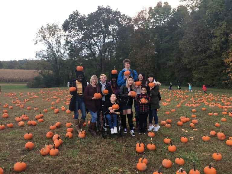 International Students Travel to Local Fall Festival