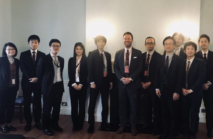Dervan with Japan Embassy team