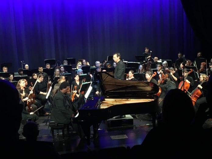 James Matthews plays piano with Nashville Philharmonic Orchestra