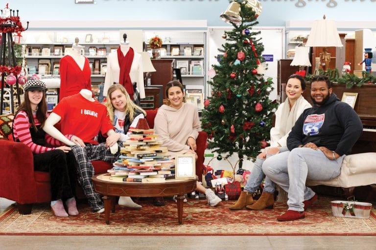 Budding Fashion Merchandisers Design a Goodwill Holiday Display