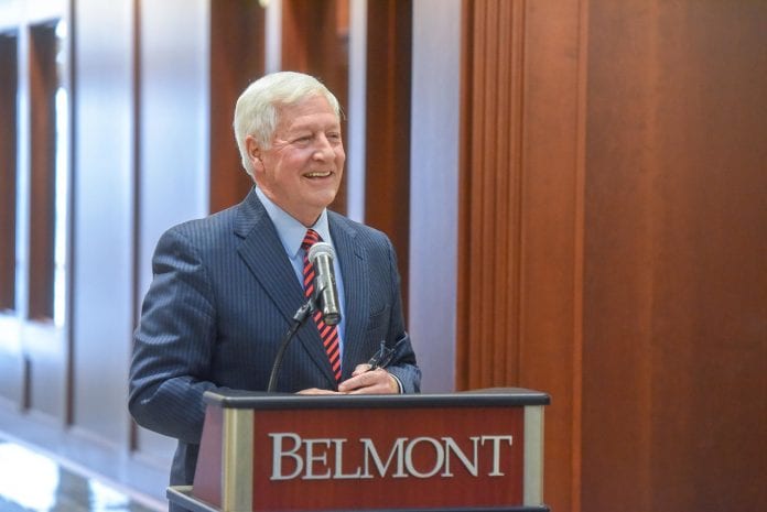 Dr. Bob Fisher announces that Belmont will add an Architecture degree. (2/1/2019)