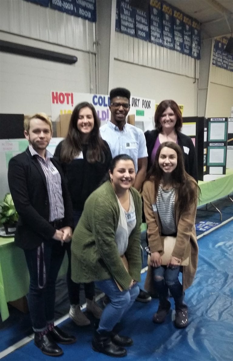Garrett, Science Students Judge Local Middle School Science Fair