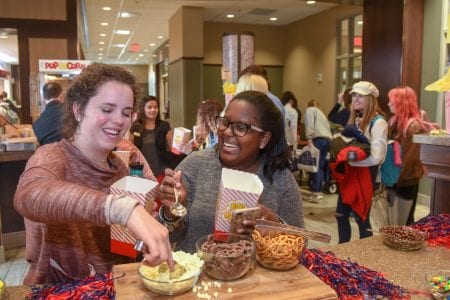 Senior Leadership Popcorn bar at Belmont University in Nashville, Tennessee, February 20, 2019.