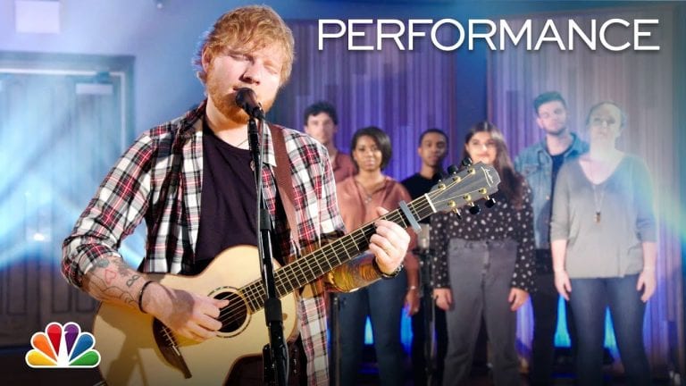 Music Students Sing Background Vocals for Ed Sheeran, Elvis Tribute on NBC