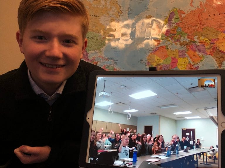 Ability App Inventor Alex Knoll Works Alongside Belmont Occupational Therapy Students