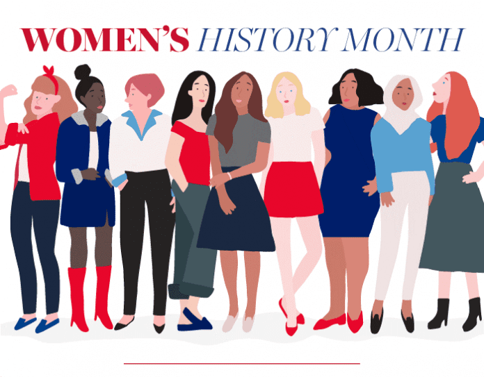 Women's history month graphic