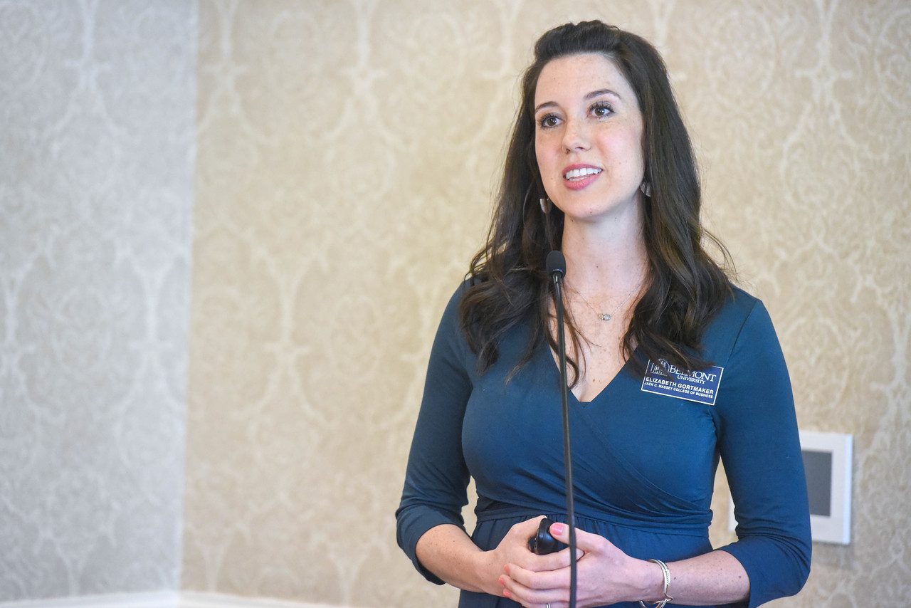 Elizabeth Gortmaker speaks at Reception