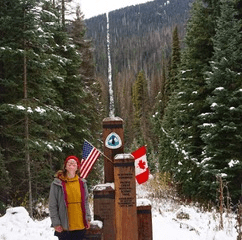 Babcock Poses at the northern terminus