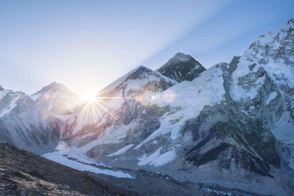 Sunrise view of Mount Everest captured by Jordan Dunn