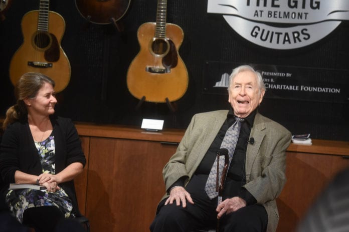 Bill Pursell Laughs During Event on Campus