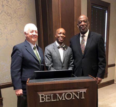 Fisher, Rome and Harris at Kick off Breakfast