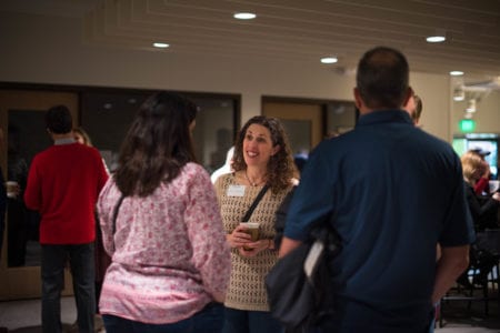 Parent enjoying Coffee Event