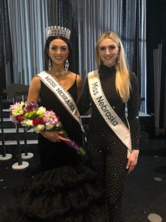 Sisters Megan Swanson, Miss Nebraska USA and Allie Swanson, Miss Nebraska