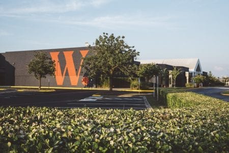 Exterior photo of Watkins College of Art building